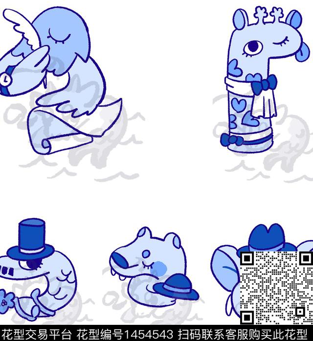 动物头波普大牌风数码印花华亿平台下载（图片编号: 1454543） - 瓦栏（Walan）