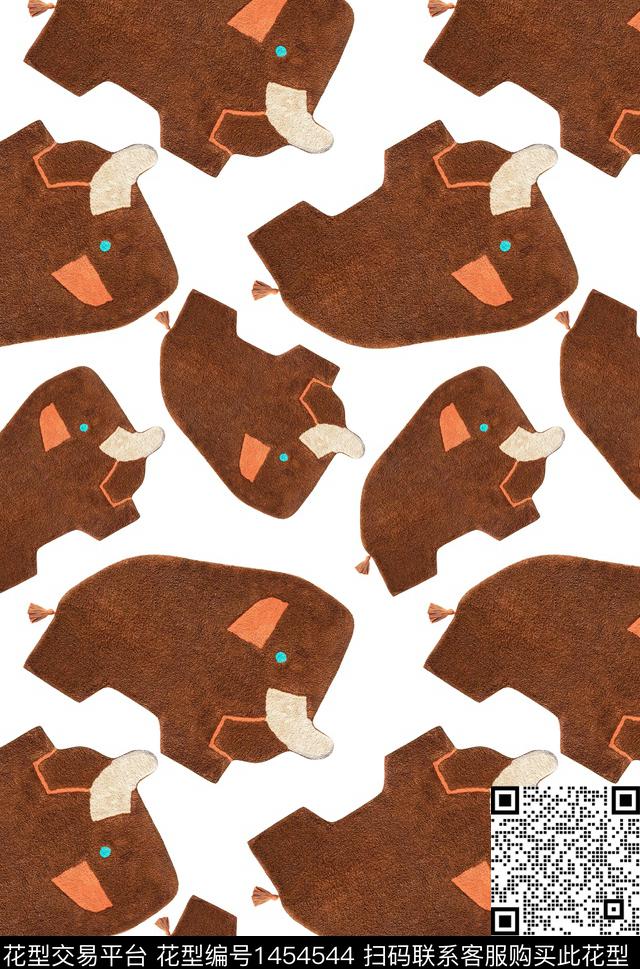 大象童装大牌风数码印花华亿平台下载（图片编号: 1454544） - 瓦栏（Walan）