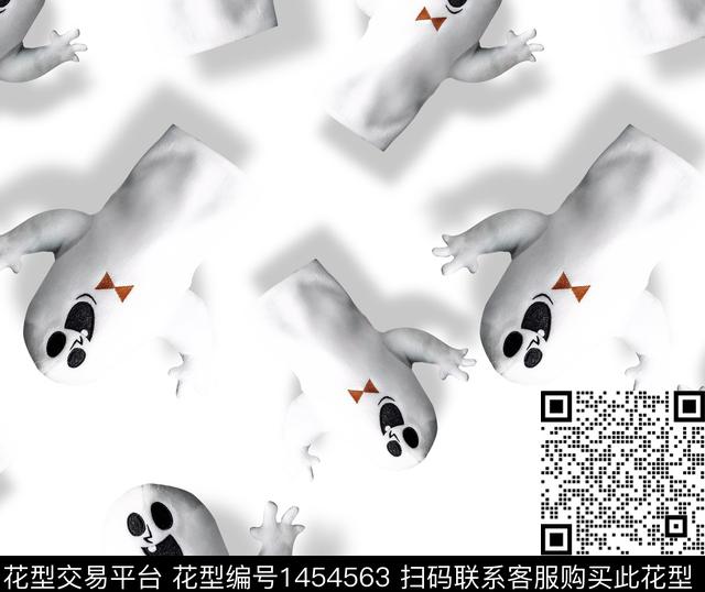 童装可爱鬼数码印花华亿平台下载（图片编号: 1454563） - 瓦栏（Walan）