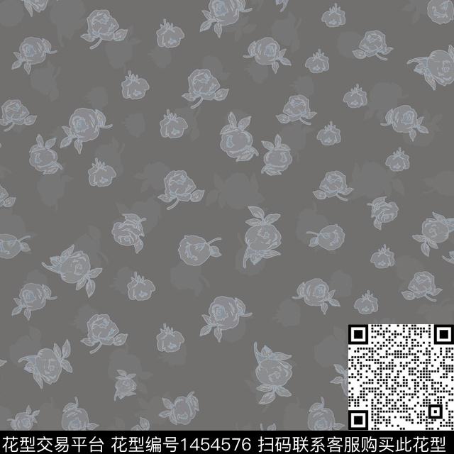 花卉大牌风小碎花传统印花华亿平台下载（图片编号: 1454576） - 瓦栏（Walan）