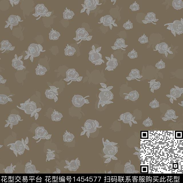 花卉大牌风小碎花传统印花华亿平台下载（图片编号: 1454577） - 瓦栏（Walan）