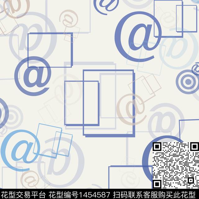 格子几何字母传统印花华亿平台下载（图片编号: 1454587） - 瓦栏（Walan）