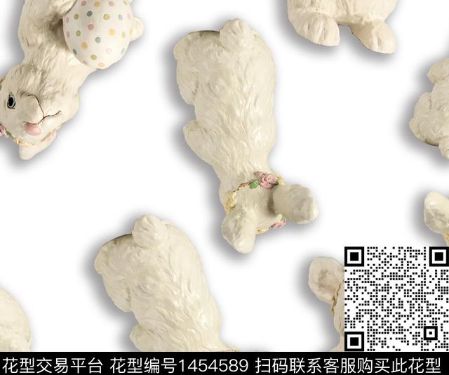 童装可爱兔子数码印花华亿平台下载（图片编号: 1454589） - 瓦栏（Walan）