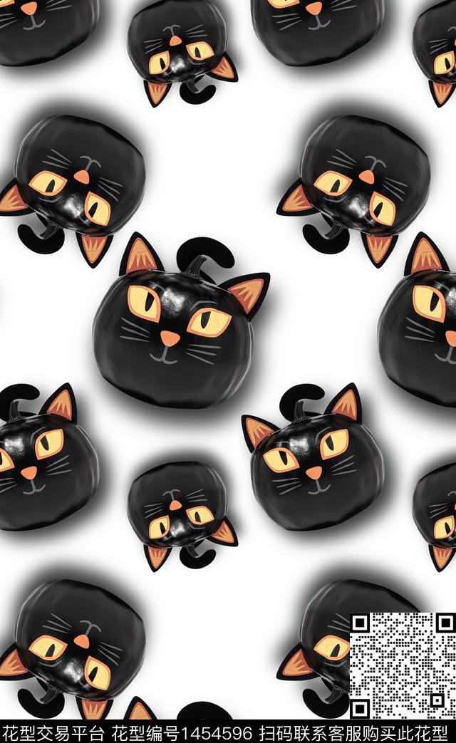 猫南瓜数码印花华亿平台下载（图片编号: 1454596） - 瓦栏（Walan）