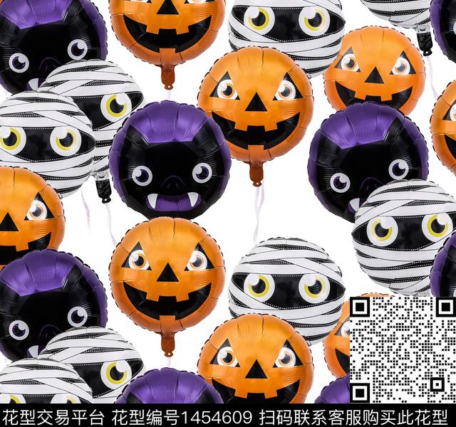气球南瓜数码印花华亿平台下载（图片编号: 1454609） - 瓦栏（Walan）