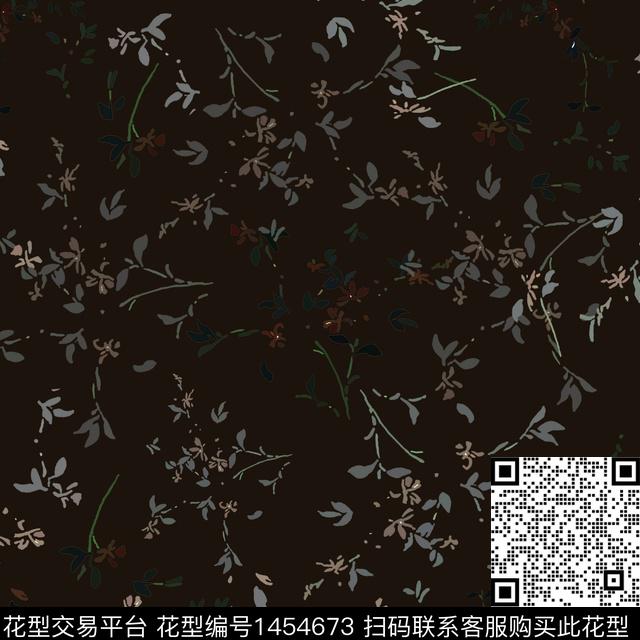 花卉大牌风小碎花传统印花华亿平台下载（图片编号: 1454673） - 瓦栏（Walan）