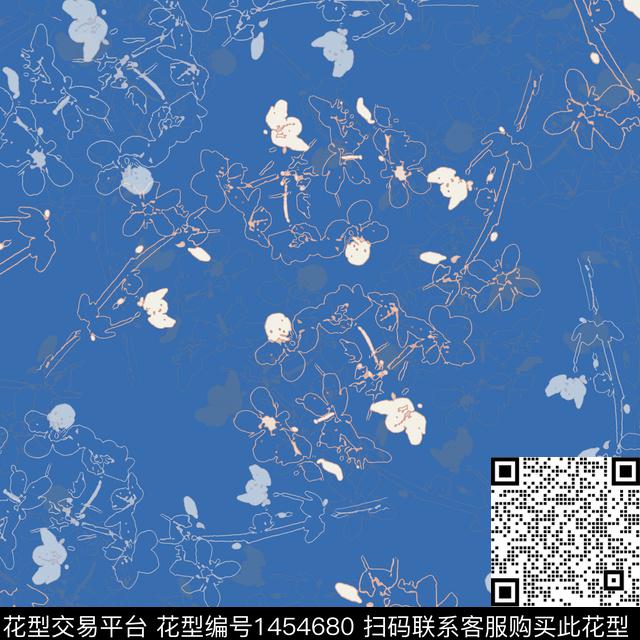 花卉大牌风小碎花传统印花华亿平台下载（图片编号: 1454680） - 瓦栏（Walan）