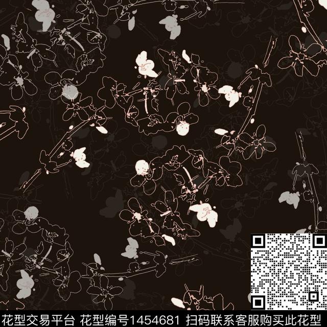 花卉大牌风小碎花传统印花华亿平台下载（图片编号: 1454681） - 瓦栏（Walan）