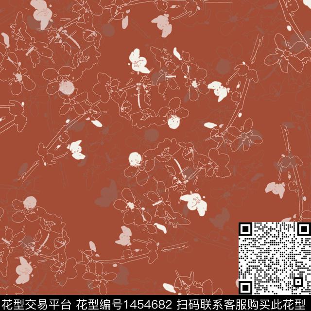 花卉大牌风小碎花传统印花华亿平台下载（图片编号: 1454682） - 瓦栏（Walan）