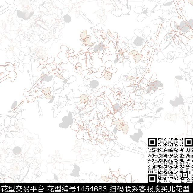 花卉大牌风小碎花传统印花华亿平台下载（图片编号: 1454683） - 瓦栏（Walan）