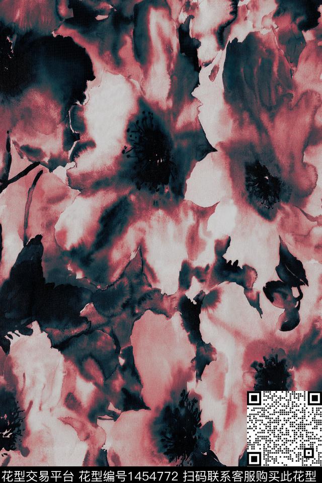 渐变扎染华亿平台水墨风数码印花华亿平台下载（图片编号: 1454772） - 瓦栏（Walan）