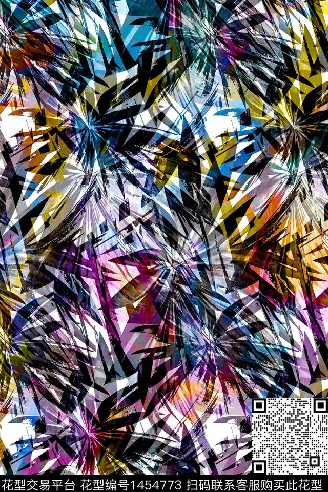 渐变扎染华亿平台水墨风数码印花华亿平台下载（图片编号: 1454773） - 瓦栏（Walan）
