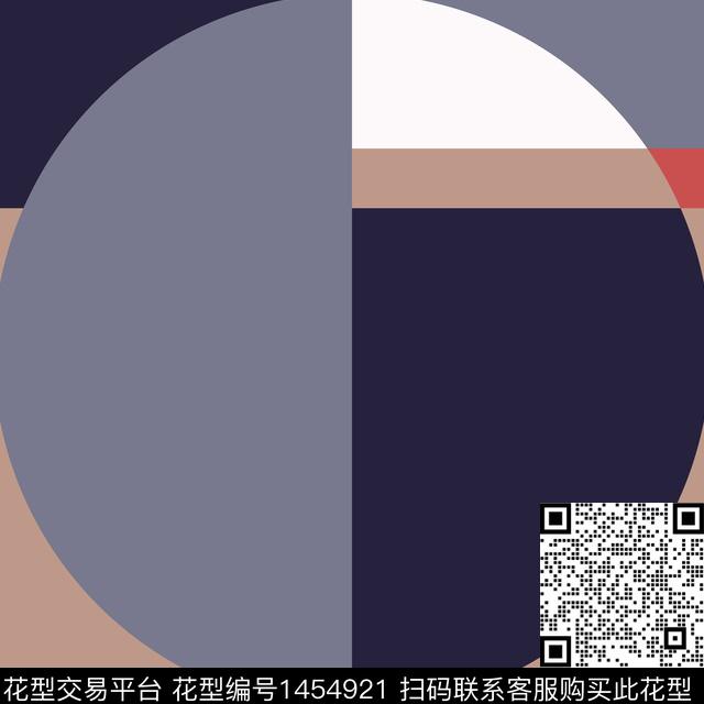 日韩几何定位丝巾定位花传统印花华亿平台下载（图片编号: 1454921） - 瓦栏（Walan）