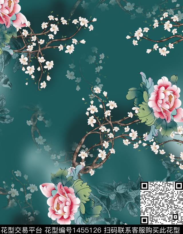 连衣裙女装旗袍传统印花华亿平台下载（图片编号: 1455126） - 瓦栏（Walan）