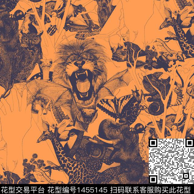 复古大牌风2022春夏数码印花华亿平台下载（图片编号: 1455145） - 瓦栏（Walan）