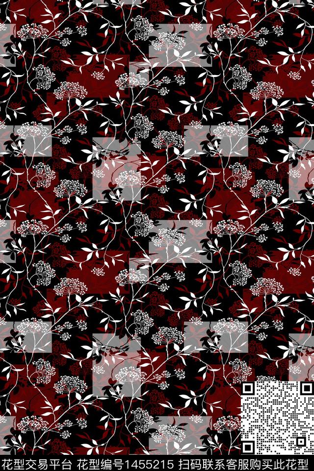 花卉雕印华亿平台中老年数码印花华亿平台下载（图片编号: 1455215） - 瓦栏（Walan）