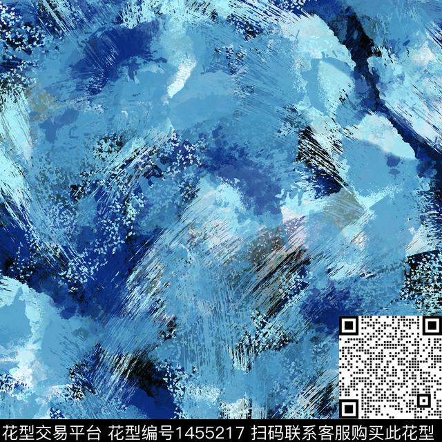 男装抽象欧美数码印花华亿平台下载（图片编号: 1455217） - 瓦栏（Walan）