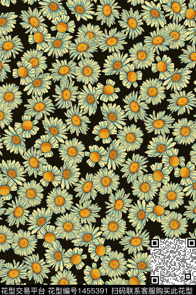 女装花卉大牌风数码印花华亿平台下载（图片编号: 1455391） - 瓦栏（Walan）