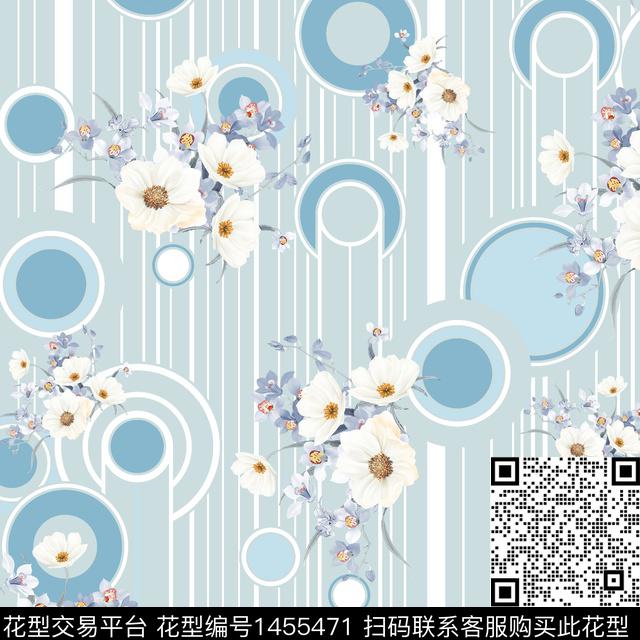 几何定位绿植树叶线条画传统印花华亿平台下载（图片编号: 1455471） - 瓦栏（Walan）