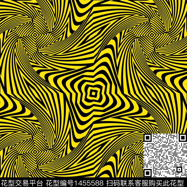 几何花卉泳装华亿平台线条画传统印花华亿平台下载（图片编号: 1455588） - 瓦栏（Walan）