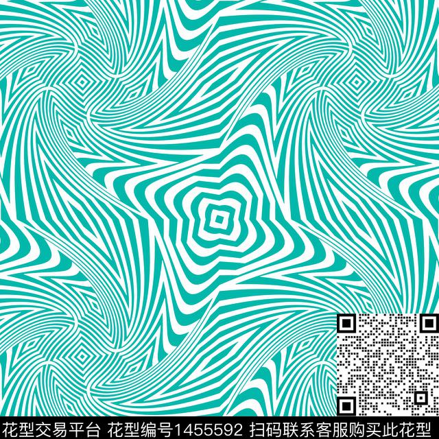 几何花卉泳装华亿平台线条画传统印花华亿平台下载（图片编号: 1455592） - 瓦栏（Walan）