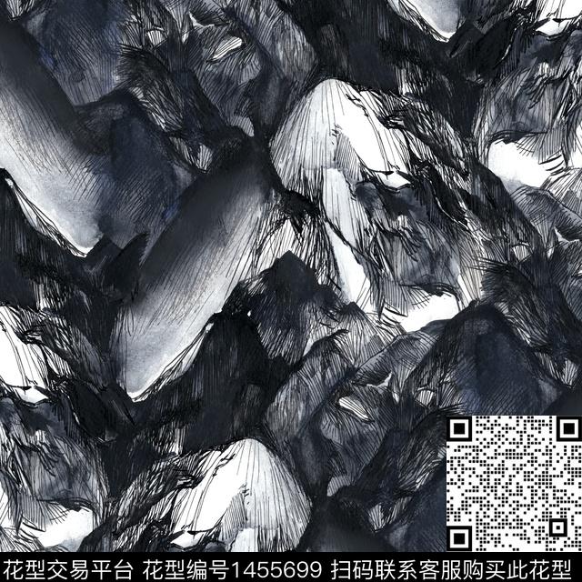 肌理抽象数码印花华亿平台下载（图片编号: 1455699） - 瓦栏（Walan）