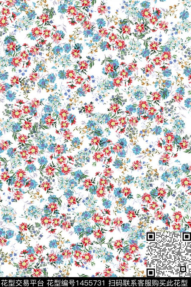 绿植树叶雪纺大牌风数码印花华亿平台下载（图片编号: 1455731） - 瓦栏（Walan）