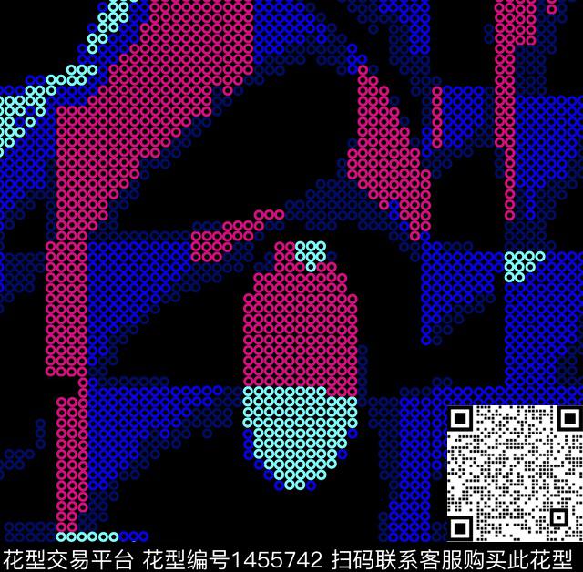 时尚肌理女装传统印花华亿平台下载（图片编号: 1455742） - 瓦栏（Walan）