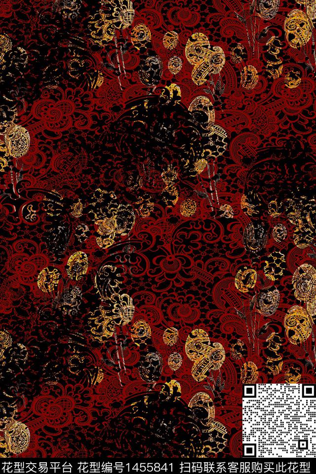 花卉雕印华亿平台小碎花数码印花华亿平台下载（图片编号: 1455841） - 瓦栏（Walan）
