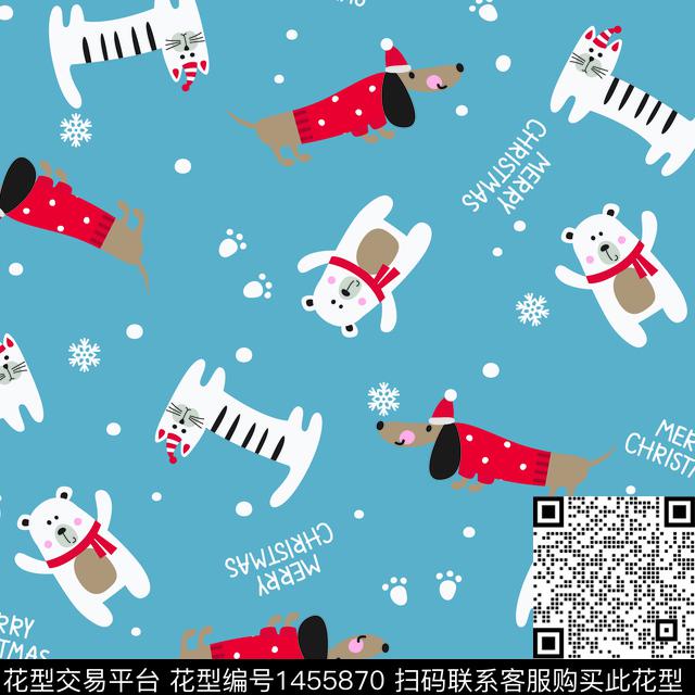 动物卡通中国风数码印花华亿平台下载（图片编号: 1455870） - 瓦栏（Walan）