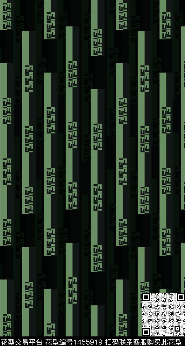 男装满版花几何格子数码印花华亿平台下载（图片编号: 1455919） - 瓦栏（Walan）