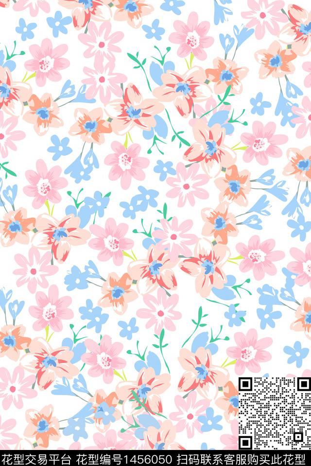 女装花卉大牌风数码印花华亿平台下载（图片编号: 1456050） - 瓦栏（Walan）