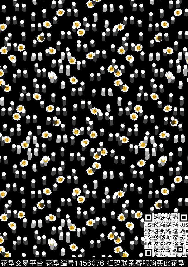 连衣裙女装花卉数码印花华亿平台下载（图片编号: 1456076） - 瓦栏（Walan）