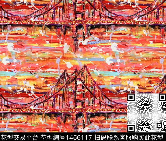 趋势华亿平台油画华亿平台大牌风数码印花华亿平台下载（图片编号: 1456117） - 瓦栏（Walan）