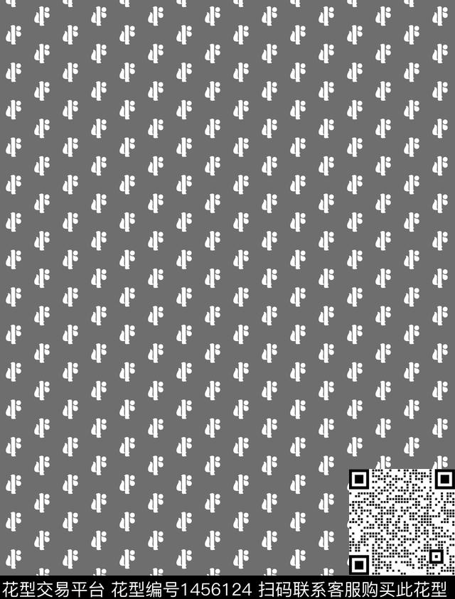 几何字母满版散花传统印花华亿平台下载（图片编号: 1456124） - 瓦栏（Walan）