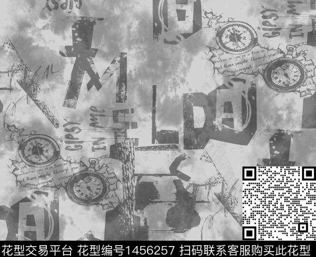 男装满版花时尚字母数码印花华亿平台下载（图片编号: 1456257） - 瓦栏（Walan）