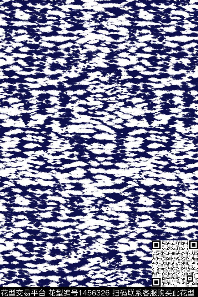 扎染华亿平台男装凌乱条纹数码印花华亿平台下载（图片编号: 1456326） - 瓦栏（Walan）
