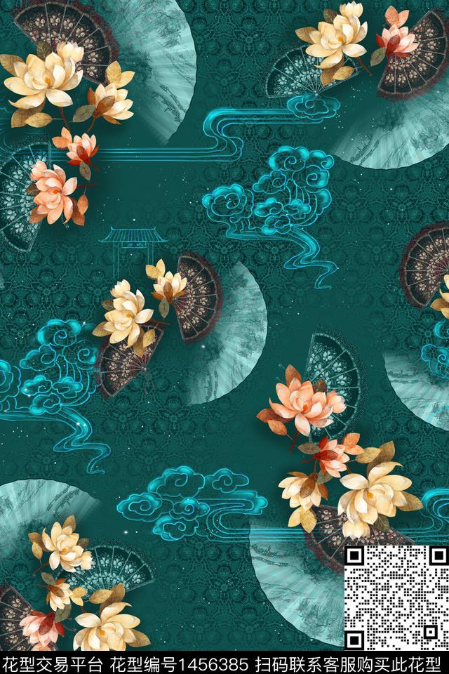 数码华亿平台香云纱真丝数码印花华亿平台下载（图片编号: 1456385） - 瓦栏（Walan）