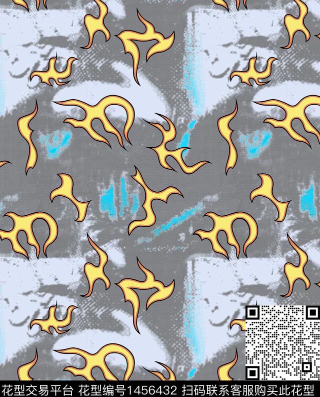 男装满版花数码印花华亿平台下载（图片编号: 1456432） - 瓦栏（Walan）