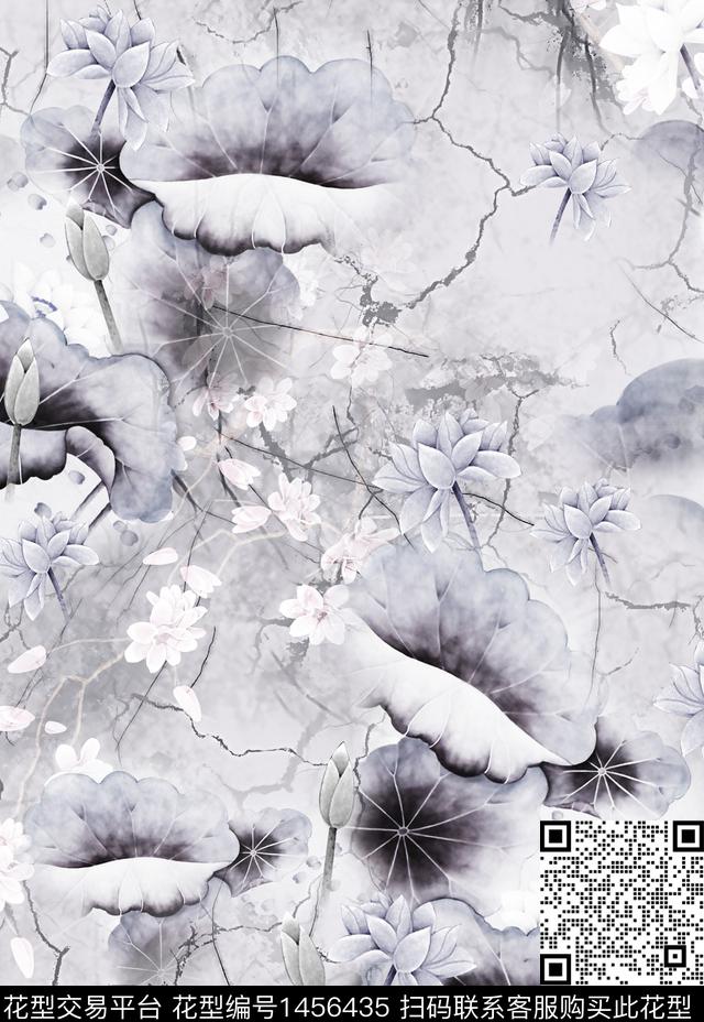 连衣裙女装花卉传统印花华亿平台下载（图片编号: 1456435） - 瓦栏（Walan）