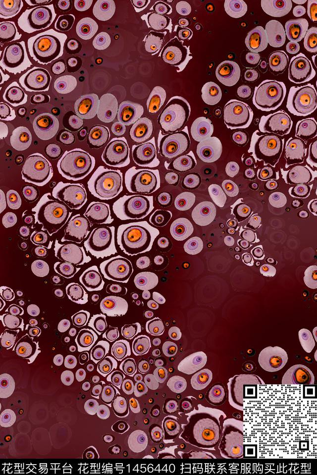 男装抽象数码印花华亿平台下载（图片编号: 1456440） - 瓦栏（Walan）