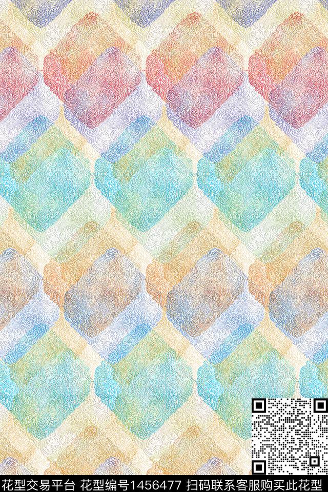 肌理年轻女性大牌风数码印花华亿平台下载（图片编号: 1456477） - 瓦栏（Walan）