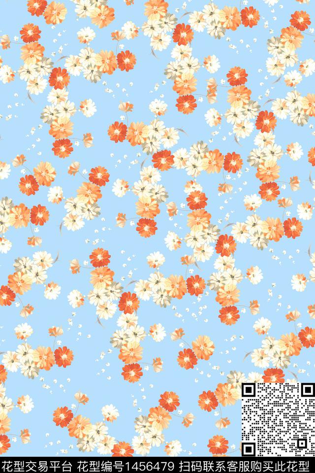 绿植树叶雪纺年轻女性数码印花华亿平台下载（图片编号: 1456479） - 瓦栏（Walan）