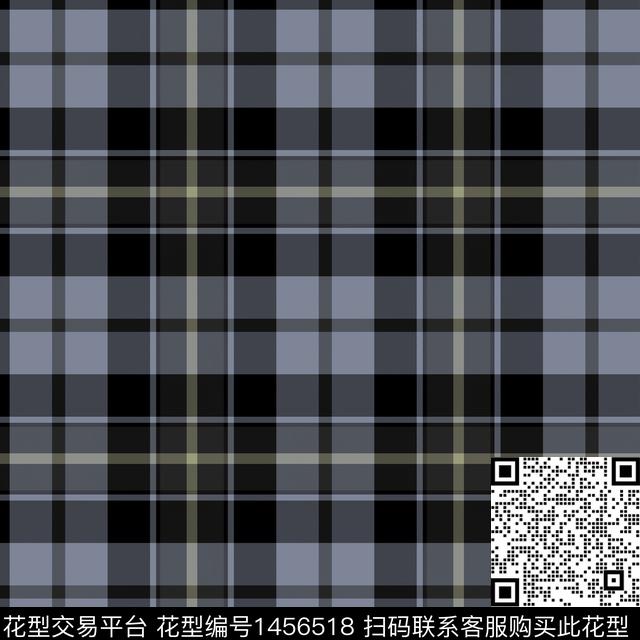 格子时尚大牌风传统印花华亿平台下载（图片编号: 1456518） - 瓦栏（Walan）