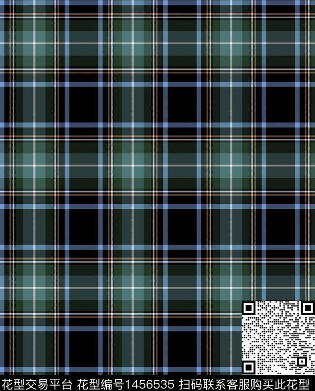 格子时尚大牌风传统印花华亿平台下载（图片编号: 1456535） - 瓦栏（Walan）