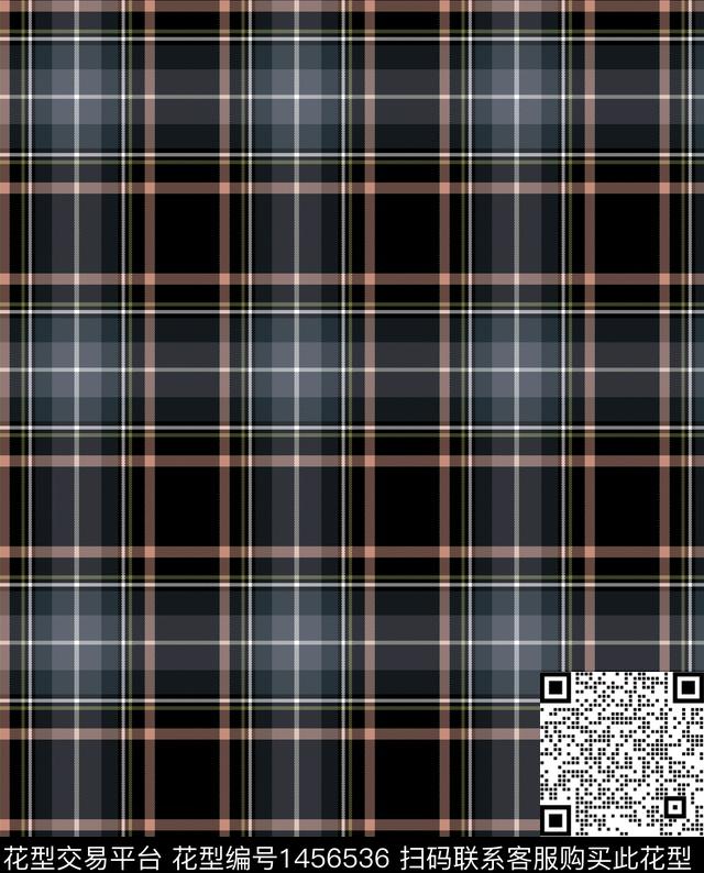 格子时尚大牌风传统印花华亿平台下载（图片编号: 1456536） - 瓦栏（Walan）