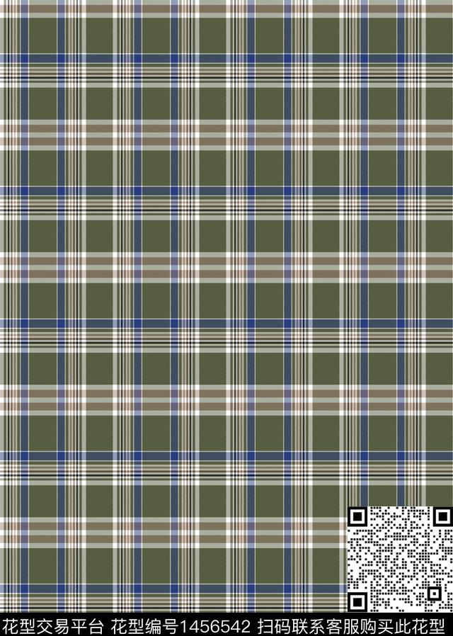格子时尚大牌风传统印花华亿平台下载（图片编号: 1456542） - 瓦栏（Walan）