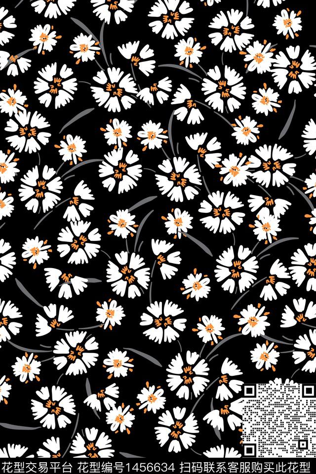 花卉大牌风小碎花数码印花华亿平台下载（图片编号: 1456634） - 瓦栏（Walan）