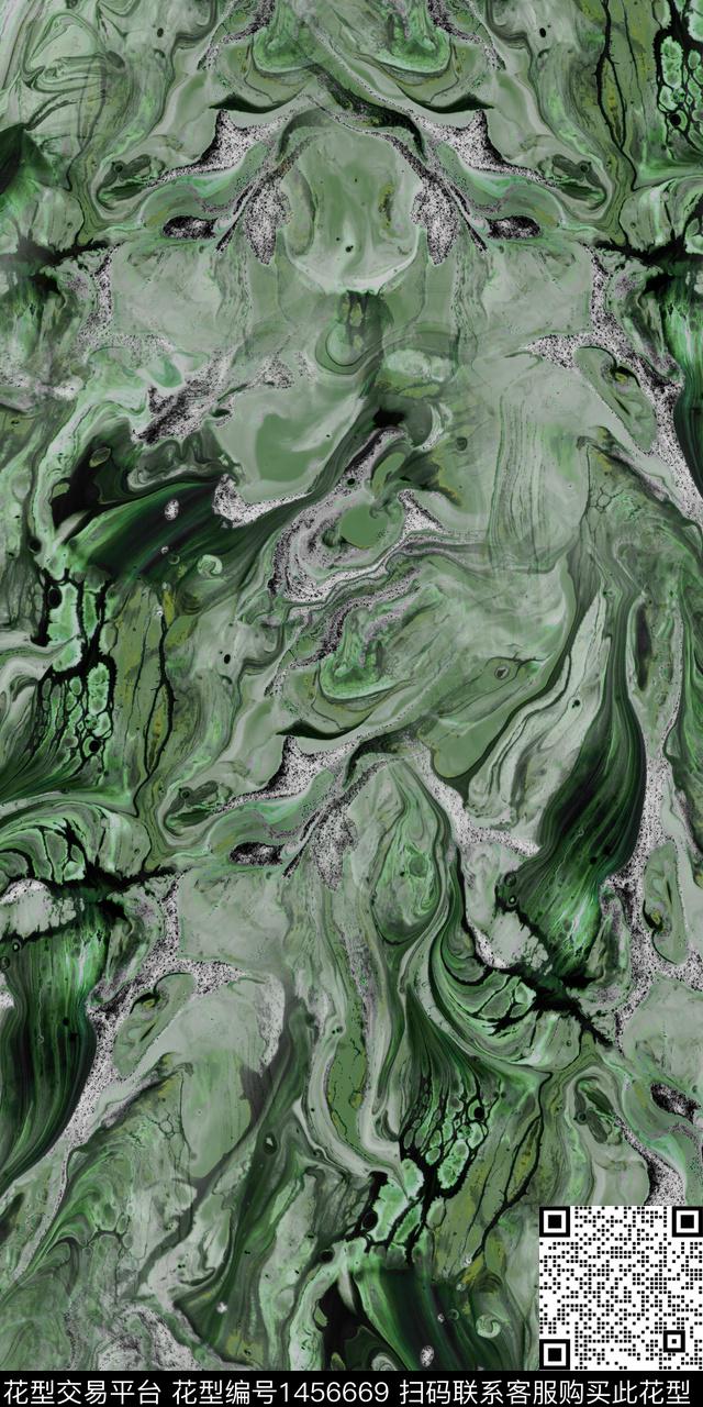 肌理抽象数码印花华亿平台下载（图片编号: 1456669） - 瓦栏（Walan）