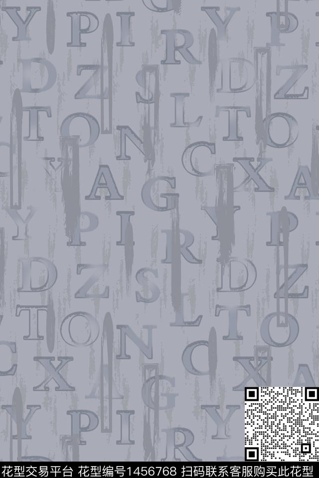 字母男装休闲传统印花华亿平台下载（图片编号: 1456768） - 瓦栏（Walan）